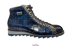 Harris Herenschoenen Veterlaarzen blauw