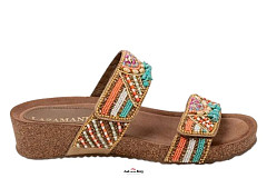 Lazamani Damesschoenen Slippers multi collor