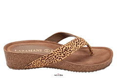 Lazamani Damesschoenen Slippers bruin